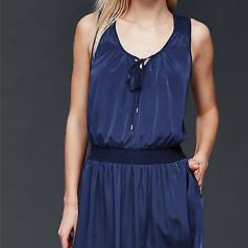 GAP comet Blue Sleeveless smock dress